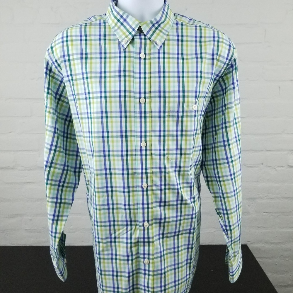 ORVIS Long Sleeve Button Down Multicolor Plaid L